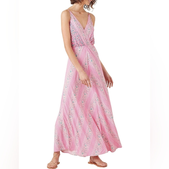 TIGERLILY Malia Pink Floral Maxi Dress RRP$249 - Picture 8 of 16